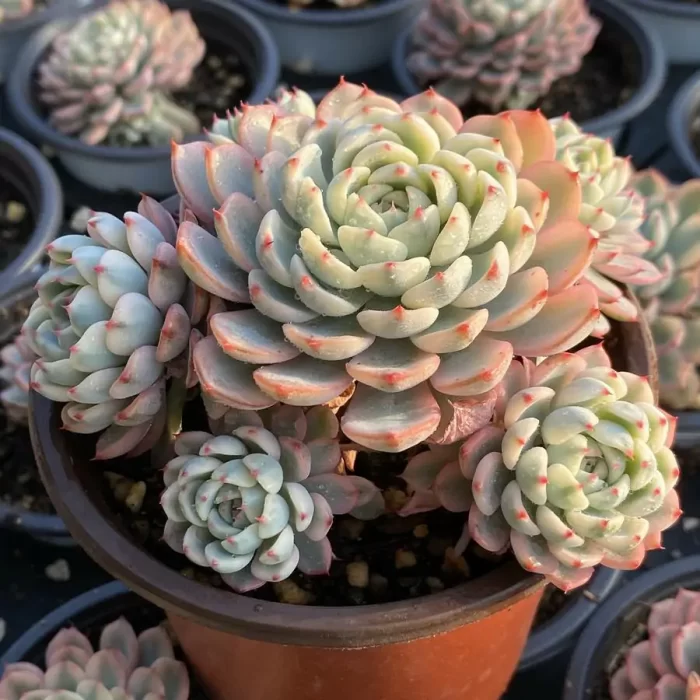 Echeveria Minima Variegated Clustering - Image 2